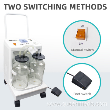 mobile electric suction machine medical vacuum aspirator